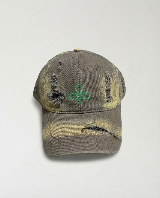 Vintage Cap 26 -Green Wood Spray