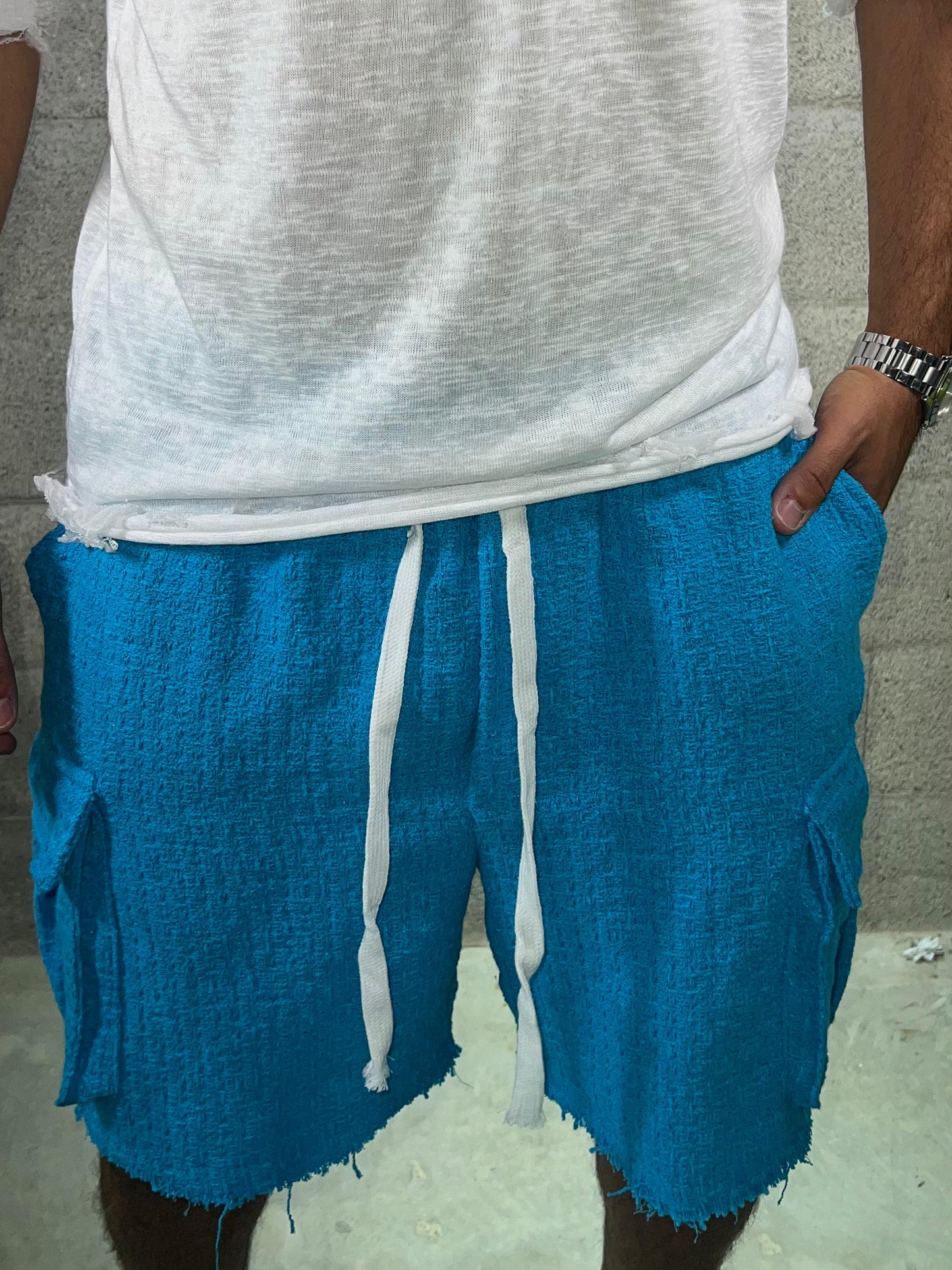 Short - Blue Side Pocket