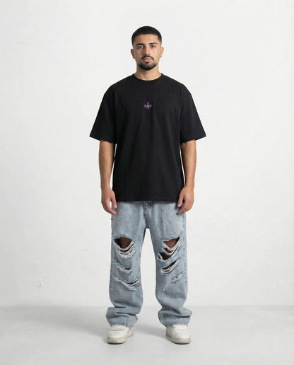 T-shirt Campy Logo - Black Pink