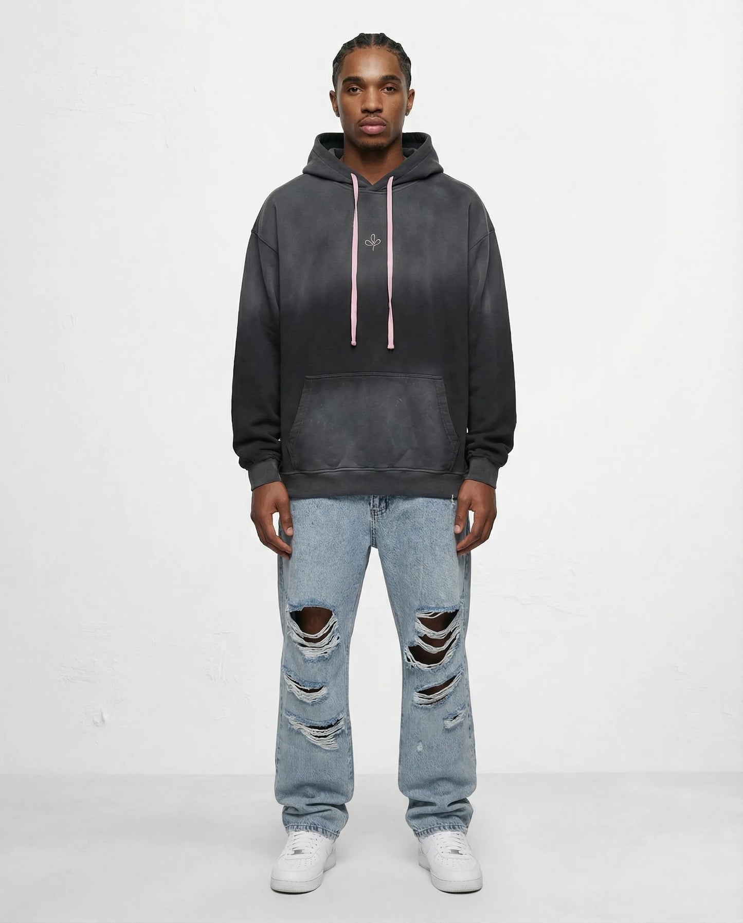 Sweatshirt OVERSIZE CAMPY logo front gray