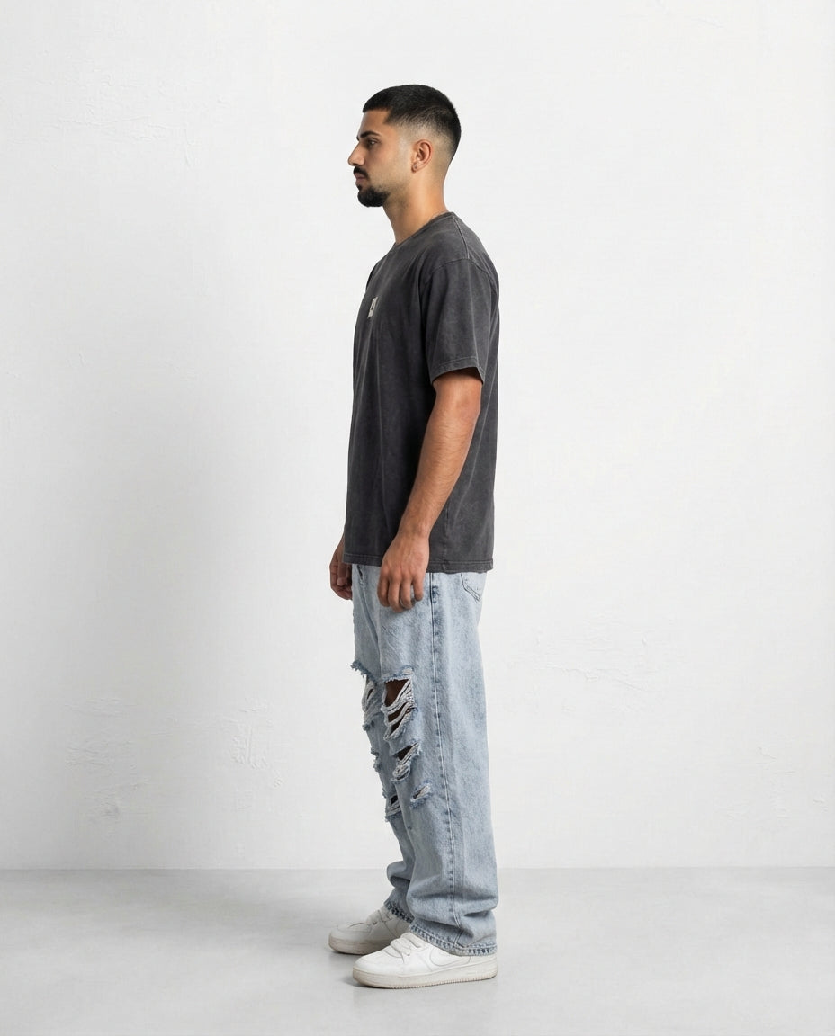 T-shirt WASH LOGO PATCH