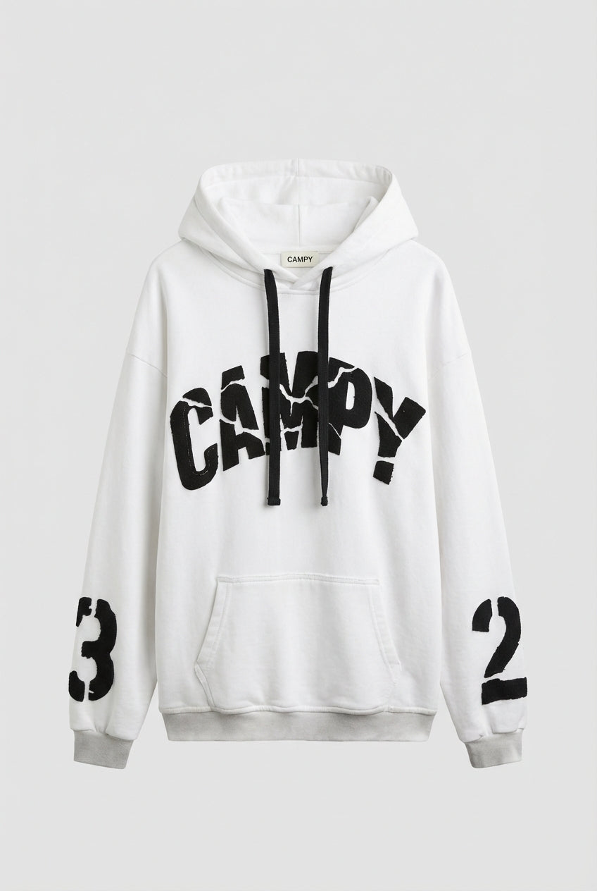 Sweatshirt - Fractions logo 23 WHITE