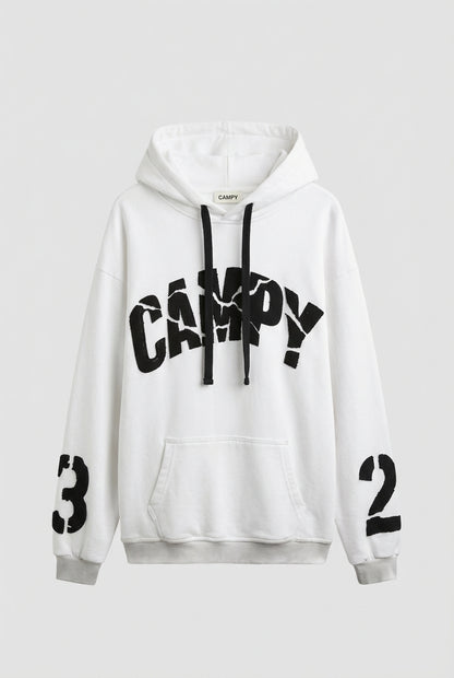 Sweatshirt - Fractions logo 23 WHITE