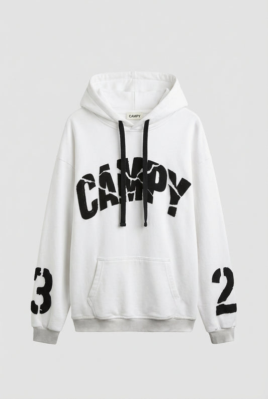 Sweatshirt - Fractions logo 23 WHITE