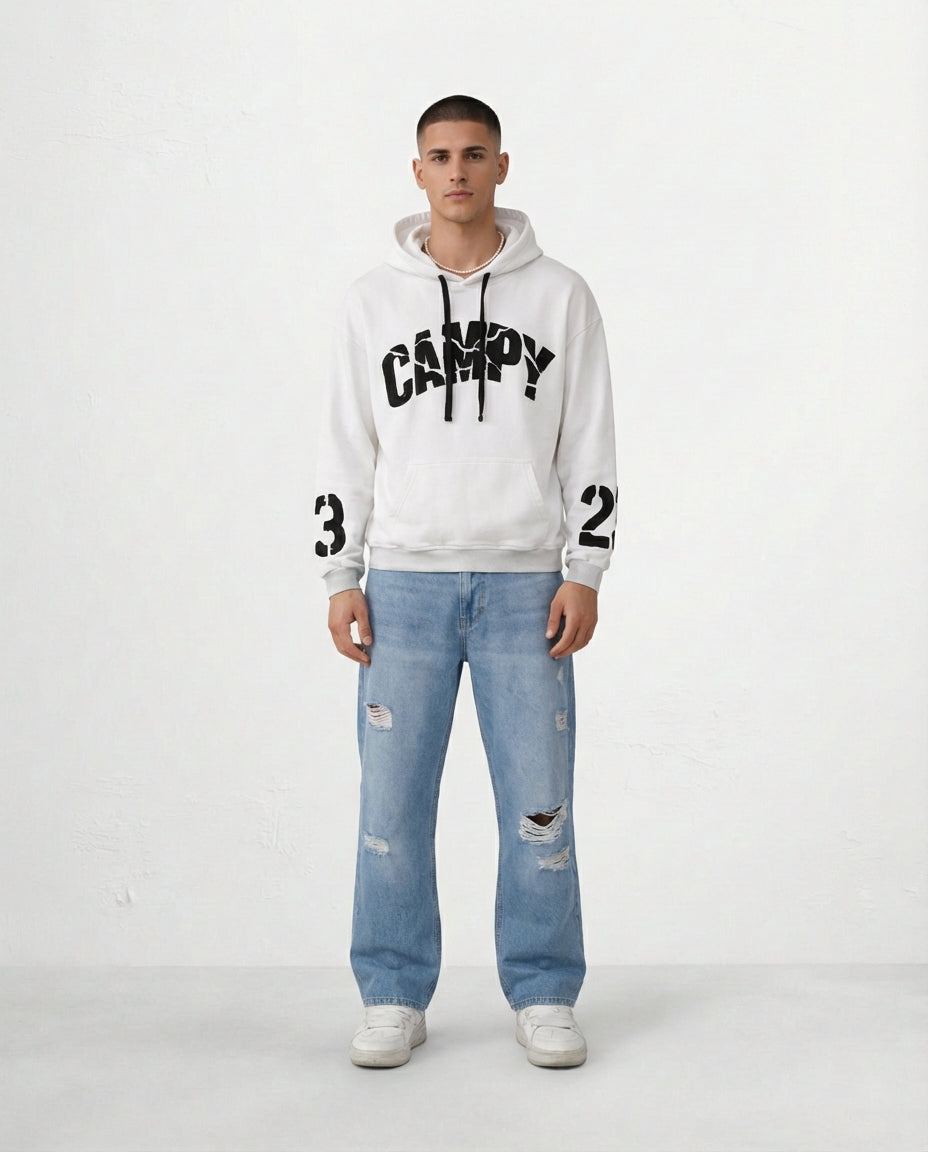 Sweatshirt - Fractions logo 23 WHITE