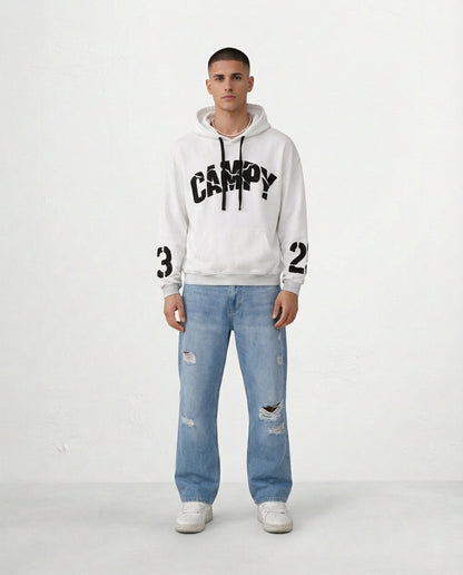 Sweatshirt - Fractions logo 23 WHITE