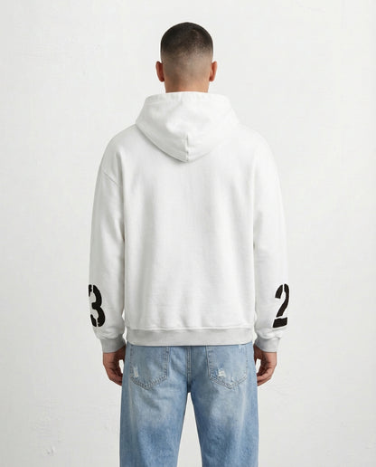 Sweatshirt - Fractions logo 23 WHITE
