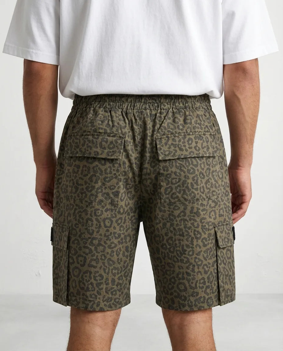 Short - Leopard Green