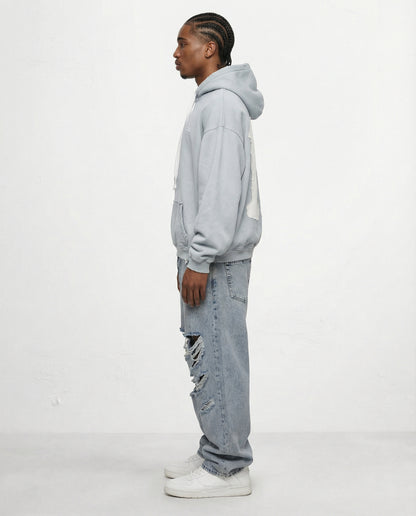 Sweatshirt OVERSIZE CAMPY 11 logo front gray