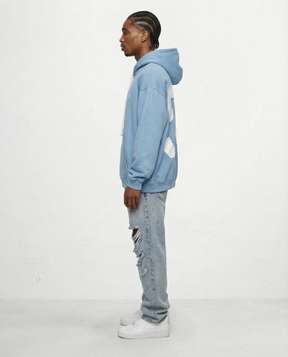 Sweatshirt OVERSIZE CAMPY 54 logo front Blue