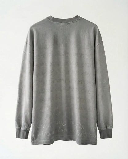 OVERSIZE LOGO STREET STYLE GRAY