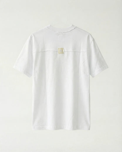 T-shirt Overlock Patch Back WHITE