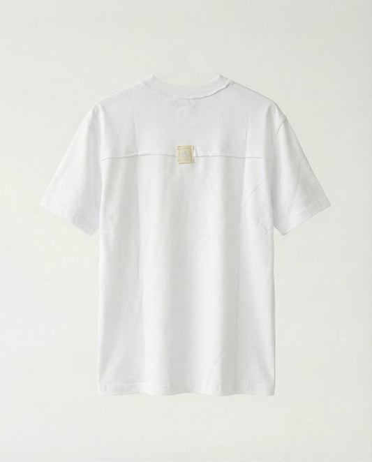 T-shirt Overlock Patch Back WHITE