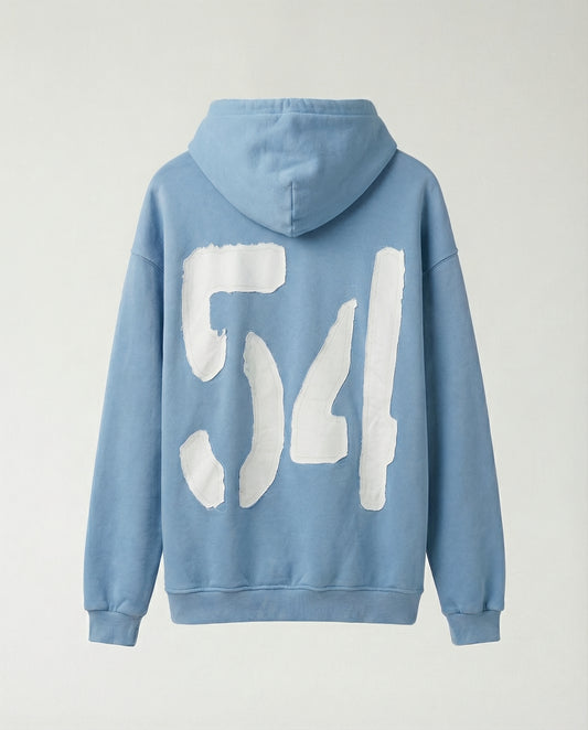 Sweatshirt OVERSIZE CAMPY 54 logo front Blue