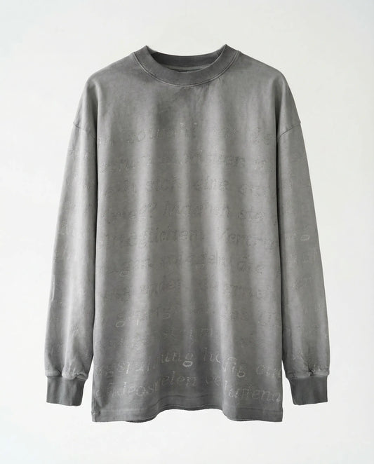 OVERSIZE LOGO STREET STYLE GRAY